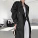 ng2510292 Khaki Trench Coat For Women, Mid-Length, 2025 Spring New Oversized British Style, High-End Feel, Petite Size_ecoleips.com