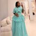 Women's Summer Striped Shirt And Skirt Set - Elegant Waist-Defining Two-Piece Outfit With Short Sleeve Blouse_ecoleips.com