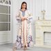 Verve Muslim Long Printed New Dubai Abaya Dress Noon_ecoleips.com