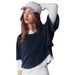 2026 Cross-Border Spring/Summer European And American Women's Fashion Cropped Loose Casual Solid Color_ecoleips.com