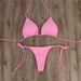 Verve Halter Neck Adjustable Bikini Sexy Swimsuit Women Two-Piece Tie Multi-Color Three-Point Set_ecoleips.com
