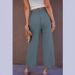 Suitable For All Seasons Women's Wide-Leg High-Waisted Linen Flowing Capri Pants Casual Versatile Slimming_ecoleips.com