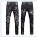 jeans for mens fashion designer mens highend casual motorcycle style pant lack straight casual men skinny pants_ecoleips.com