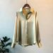 Women's Clothing Long Sleeved Satin Shirt Summer And Autumn Design Niche Sunscreen Versatile Drape Retro Shirt Top_ecoleips.com