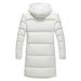 Knee-Length Thermal Parka For Men – Windproof Hooded Winter Coat With Duck Down Fill (S-5XL, Slim Fit, Multi-Pocket Design, Unisex Black/White)_ecoleips.com