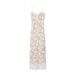 Sexy High-Slit Lace-Up Bodycon Dress – Sleeveless Long Slit Evening Gown With V-Neck & Side Tie Detail (S-L, White, Polyester)_ecoleips.com
