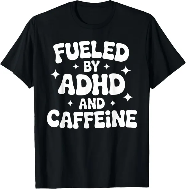 Women's T-Shirts Funny Art For Men WomenAttention Deficit ADHD T-Shirt_ecoleips.com