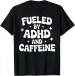 Women's T-Shirts Funny Art For Men WomenAttention Deficit ADHD T-Shirt_ecoleips.com