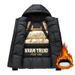 Women's Clothing Men's Winter Hooded Graphene Cotton Jacket - Thickened Loose Fit Coat For Cold Weather, Lightweight & Warm, Black_ecoleips.com