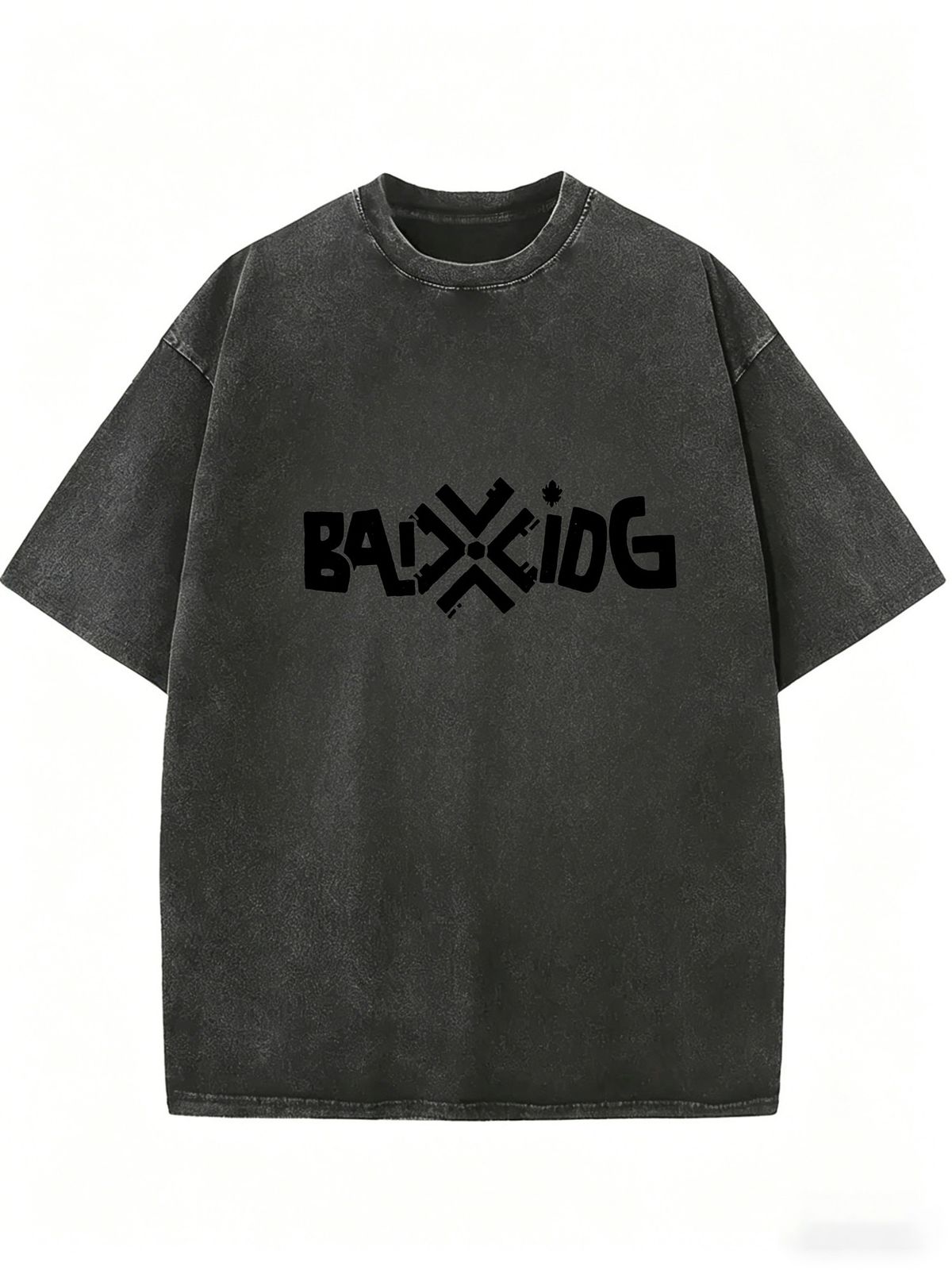 Vintage Washed Cotton Women Short Sleeve T-Shirt, Oversized Crew Neck Plain Basic Tee For Summer Daily Street Outfits_ecoleips.com