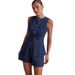 Women's Clothing Fashion Sleeveless Waist High Waist Loose Denim Shorts Set_ecoleips.com