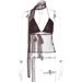Summer Sexy Polka Dot Deep V Tie-Up Camisole Backless Strapless Tank Top For Women American Style New Arrivals_ecoleips.com