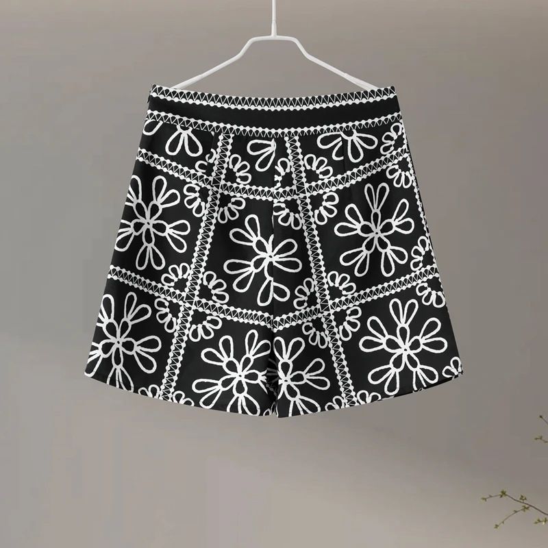 Women's Clothing Autumn Women's Fashion Casual Suit Personality Street Print Round Neck Jacket Short Skirt Suit_ecoleips.com