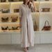 Women's Clothing Women's New Summer And Autumn Urban Elegant Cotton And Linen Slim Waist Long Sleeved Shirt Wide Leg Pants Suit Female_ecoleips.com