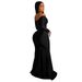 Women's Silk Long Dress Gown AL228 Sexy Floor Length Skirt Long Sleeve Latin Style_ecoleips.com