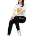 Breathable Activewear Set – Women's Quick-Dry Short Sleeve Top & 7/8 Lounge Pants | Plus Size Friendly (M-4XL) | Casual Streetwear In Classic Colors_ecoleips.com