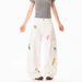 Retro Floral Embroidered Cargo Pants Loose Fit Slimming Wide Leg Denim Trousers For Men And Women Autumn Style Casual Cotton Jeans_ecoleips.com