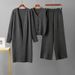 Women’s Clothing Autumn and winter sweater cardigan jacket versatile bottoming shirt new women's wide leg pants fashionable three piece suit_ecoleips.com
