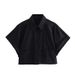 Summer New European And American Style Loose Short Pocket Decoration Poplin Shirt_ecoleips.com