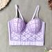 Pearl-Trimmed Corset Bustier Top – Sexy Boned Cami With Adjustable Straps & Lace Detailing_ecoleips.com
