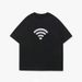 American Creative Trendy Couple Love T-shirt WiFi Printed Short Sleeve Men's Women's Fashion Versatile Top Sports And_ecoleips.com