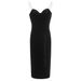 Velvet Strappy Bodycon Dress - Elegant V-Neck Backless Midi Dress For Women, Stretchy & Flattering Fit, Party & Evening Wear_ecoleips.com