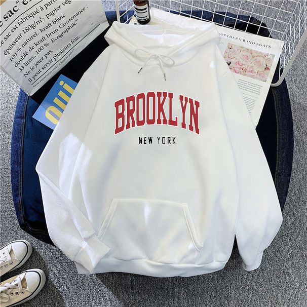 Women's Oversized Fleece Hoodie – Trendy Pullover Sweatshirt (13 Colors, 5 Sizes, Premium Print & Cozy Fit)_ecoleips.com