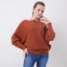 Women's Oversized Batwing Sleeve Sweater - Soft Ribbed Knit Pullover With Boat Neckline, Comfortable Loose Fit, Versatile Casual & Office Wear_ecoleips.com