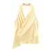 Aria Basics Aria Basics Foreign Trade European And American Women's Clothing 2026 Summer New Backless Solid Color Silk Satin Texture Halter Neck_ecoleips.com