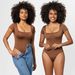 Women's Clothing women's fashion square neck tight jumpsuit solid color sexy slim fit large size short sleeved T shirt ladies jumpsuit_ecoleips.com