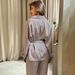 European And American Autumn New Printed Sleeve Long Pants Tie Loose Pajama Set Cross-Border Wholesale Homewear For_ecoleips.com