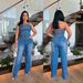 Women's Clothing Tube Top One Shoulder Slim Straight Wide Leg Denim Jumpsuit_ecoleips.com