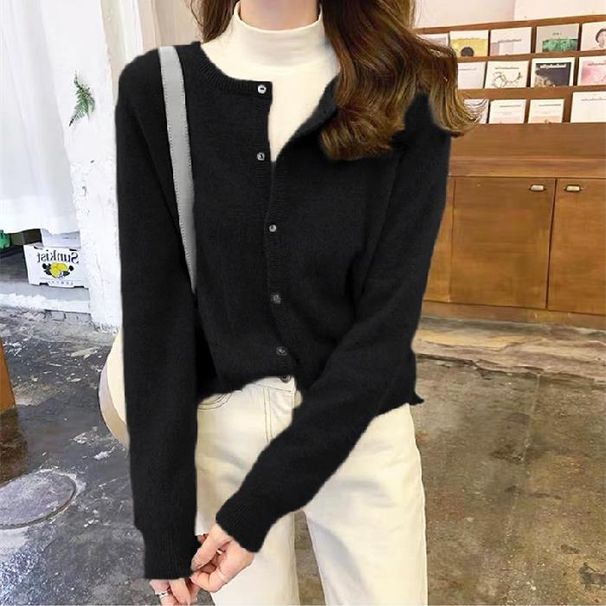 K Sweater, Knitted Cardigan, Layered, Loose And Gentle Outer Layer, Base Layer, Outer Layer, Inner Layer, Western-style Women's Top_ecoleips.com