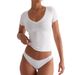 Women's Clothing Women's Clothing Summer Neck Short Sleeved Yoga Exercise Top T Shirt_ecoleips.com
