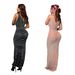 Women's Clothing Fashion Women's Sleeveless Hot Diamond Dress Long Skirt New_ecoleips.com
