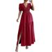 Women's Clothing Deep V High End Dress Women's Clothing Spring And Summer Skirt Fairy_ecoleips.com