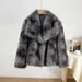 Women's Clothing Popular Fur Large Lapel Ladies Tops Large Size Fur Warm Temperament Socialite Loose Coat_ecoleips.com