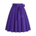 Women's A-Line Skirt With Waistband, Sweet Babypink Plaid Design, Flowy Swing Skirt For Casual & Party Wear_ecoleips.com