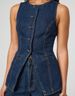 Women's Elegant Denim Shorts Set - Sleeveless Crop Top & High Waist Wide Leg Shorts Casual Two Piece Outfit_ecoleips.com