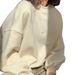 Apricot-colored Women's Sweatshirt For Spring And Autumn, High-end Embroidered Top, Loose Oversize Versatile Pullover_ecoleips.com