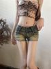 2025s Light-colored Denim Ultra Shorts For Women Summer Ins Trend High Street Washed Low Waist Petite Hot Girl Bodycon Pants_ecoleips.com