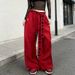Street Dance Hip Hop Pants With Star Motif & Decorative Belt - Loose Fit Comfortable Joggers For Men And Women_ecoleips.com