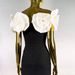 Women's Elegant Bandage Dress Off-Shoulder Large Floral Pattern Slim Fit Sexy Long Gown_ecoleips.com