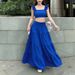 Women's Sexy Solid Color Suit Dress Suspender Long Skirt Clothing Set_ecoleips.com
