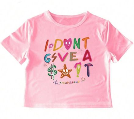 Women's Clothing Cross Border Navel T Shirt With Print Short Sleeves_ecoleips.com