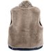 Women's Fleece Denim Vest Winter Warm Sleeveless Jacket Short Padded Coat With Lambswool Lining_ecoleips.com
