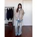 American Style Cleanfit Two Piece Lapel Jacket For Women's Spring And Autumn 2025 New Loose Trendy Top_ecoleips.com