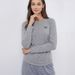 Women's Spring And Autumn Solid Color Long-Sleeve T-Shirts, Pleated Waistbands, Round-Neck Pullover Tops_ecoleips.com
