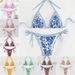 Women's Clothing Blue And White Porcelain Bikini Swimsuit Comfort And Confidence In The Water Two Piece For Women Sexy Vacation Style_ecoleips.com