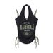 Aria Basics Aria Basics HeyHenry European And American Summer Halter Neck Drawstring Printed Design New Trendy Sleeveless Tank Top For Women_ecoleips.com